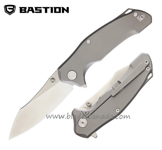 Bastion EDC Braza Flipper Framelock Knife, S35VN, Titanium, BSTN211